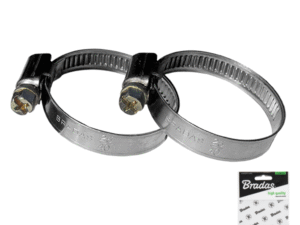Stainless zebra hose clamp BRADAS 32-50mm