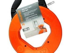 Steel fish tape on reel 30m Truper®