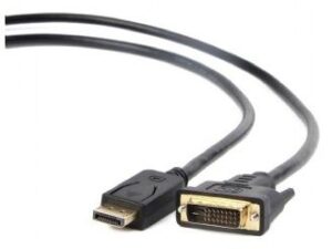 CABLU video GEMBIRD, adaptor DisplayPort (T) la DVI-D DL (T), 3m, rezolutie maxima Full HD (1920 x 1080) la 60Hz, negru, "CC-DPM-DVIM-3M" (timbru verde 0.8 lei)