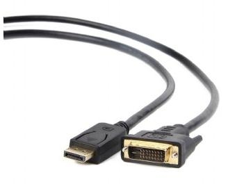 CABLU video GEMBIRD, adaptor DisplayPort (T) la DVI-D DL (T), 3m, rezolutie maxima Full HD (1920 x 1080) la 60Hz, negru, "CC-DPM-DVIM-3M" (timbru verde 0.8 lei)