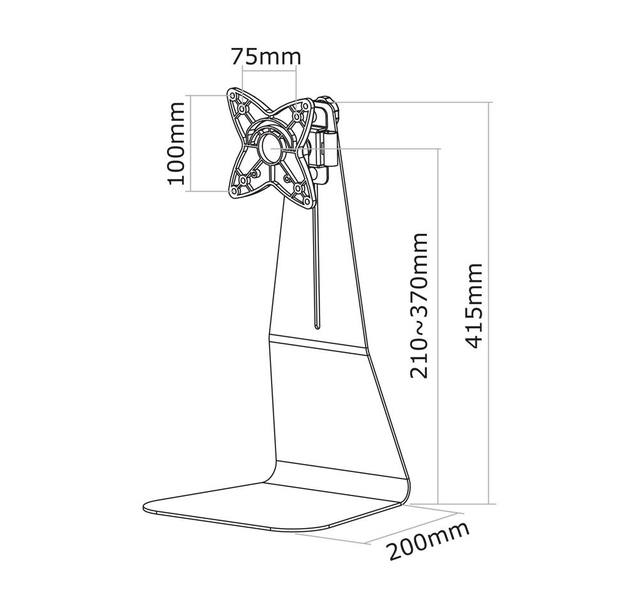 TV SET ACC DESK MOUNT 10-27"/FPMA-D850BLACK NEOMOUNTS - Image 3