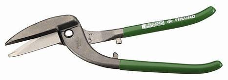 Tinmen´s/Pelikan snips, cut left, 300 mm, HRC 56 (red PVC handles)