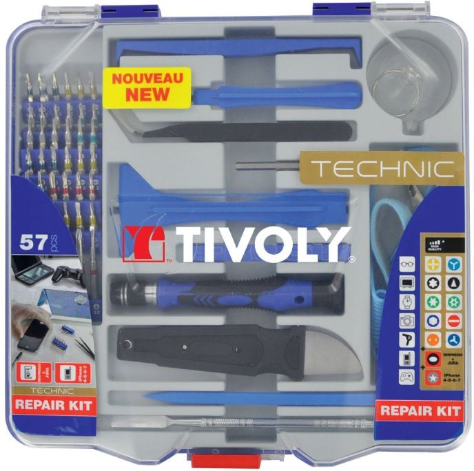 Tool set for smartphone and tablet repair 57 pcs