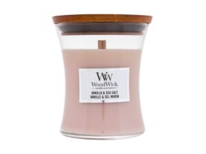 WoodWick Medium Hourglass Candles Scented Candle Vanilla & Sea Salt 275 g