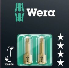 Wera 855/1 TH Torsion bits PZ 1 x 25mm 2pcs