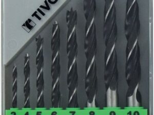 Wood drill set TIVOLY, 3-10mm, 8-pcs