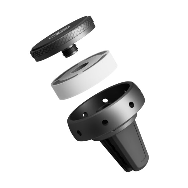 Tellur FreshDot Car Phone Holder Magnetic, Fragrance Kit Antitabac, Air Vent Mount Grey - Image 3