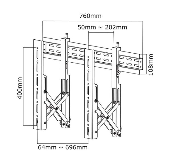 Suport pt videowall NM 32"-75" 50kg ng - Image 6
