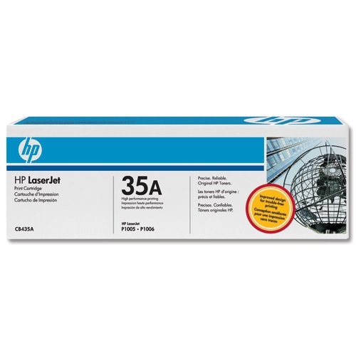 HP 35A original LaserJet Toner cartridge CB435A black standard capacity 1.500 pages 1-pack - Image 2