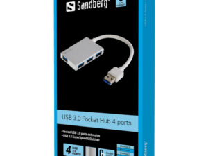 Sandberg 133-88 USB 3.0 Pocket Hub 4 Ports