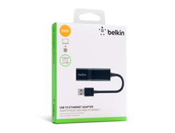 USB 2.0 F/ETHERNET ADAPTER 12CM/BLACK