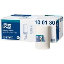 Hand towel rolls, paper, Tork Advanced Mini M1, 1-Ply, 120m, 50 cellulose-50 Recycled tissue, white,