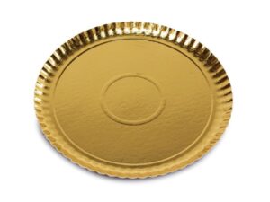 Papīra paplātes zelta krāsā komplekts 2 gab. Easy Bake Ø 34 cm