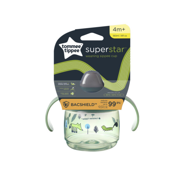 TOMMEE TIPPEE cup WEANING SIPPEE, 4m+, 190ml, green, 447826 - Image 2