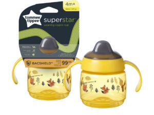 TOMMEE TIPPEE cup WEANING SIPPEE, 4m+, 190ml, yellow, 447827