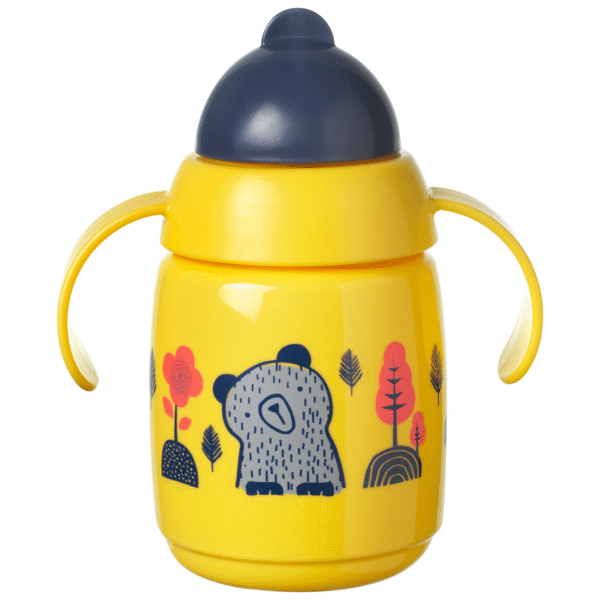 TOMMEE TIPPEE training straw cup, 6M+, 300ml, yellow, 447831 - Image 3