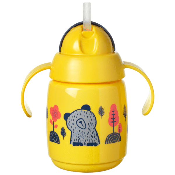 TOMMEE TIPPEE training straw cup, 6M+, 300ml, yellow, 447831 - Image 4