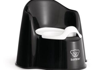 BABYBJÖRN potty chair , Black/white, 055256