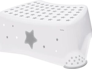 Pakāpienu soliņš Tomek "Stars" 40,5x28,5x14cm balts