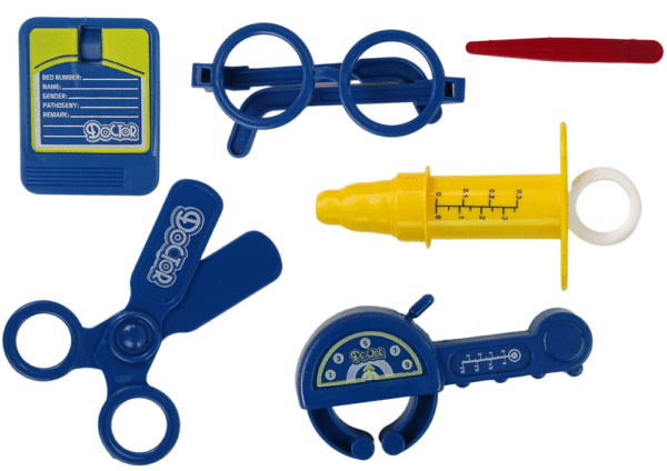 Doctor Kit in Backpack Doctor Stethoscope Scissors Yellow - Image 2