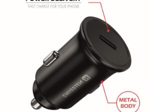Swissten 45W PD Metal Car Charger Adapter USB-C