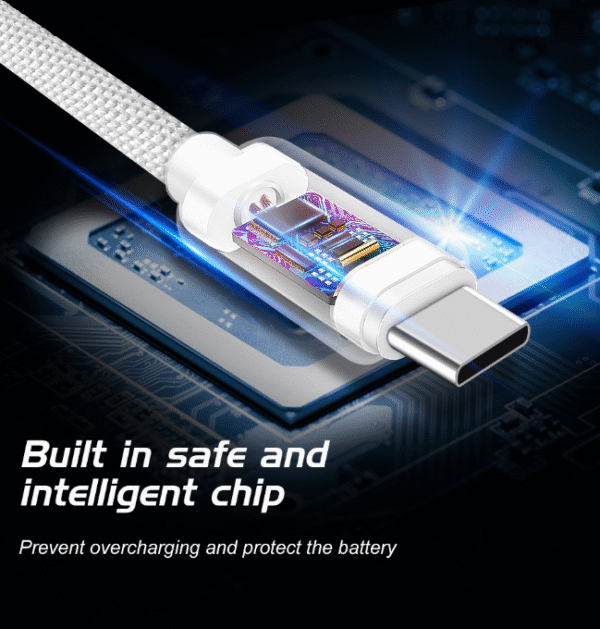 Swissten Textile USB-C To Lightning Data and Charging Cable Fast Charge / 3A / 1.2m - Image 6