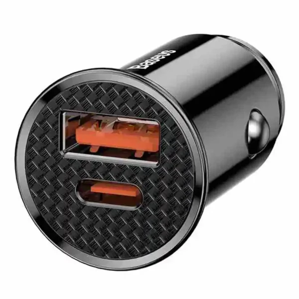 Baseus CCALL-YS01 USB + Type-C Socket 30W PPS Car Charger (PD3.0 QC4.0 + SCP) Black - Image 5