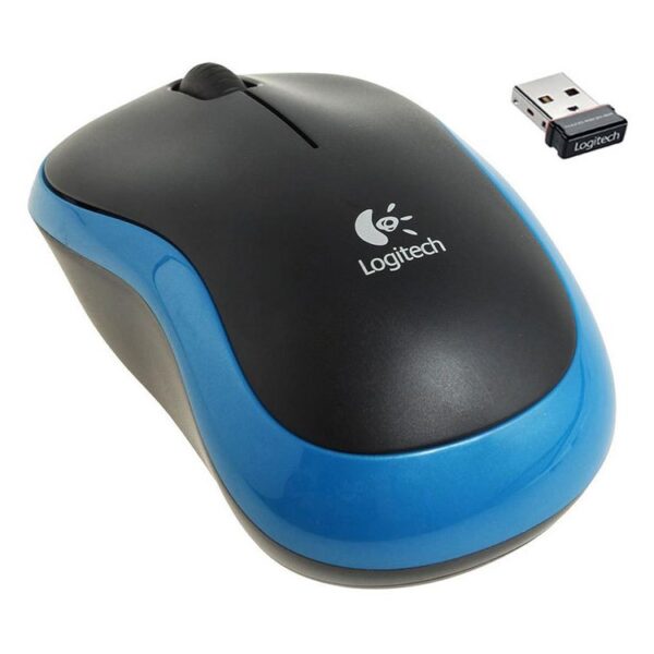 Wireless optical mouse LOGITECH M185, Blue, USB