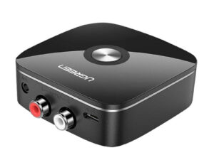 Adapter odbiornik Bluetooth 5.1 UGREEN 2x RCA, jack 3,5mm, aptX HD (czarny)