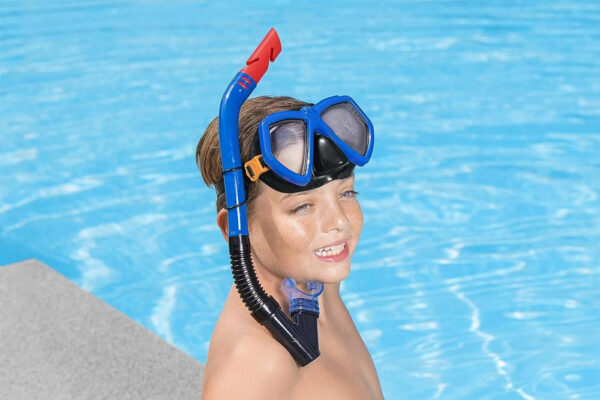 Diving Set Mask with Tube Blue 24070 - Image 8