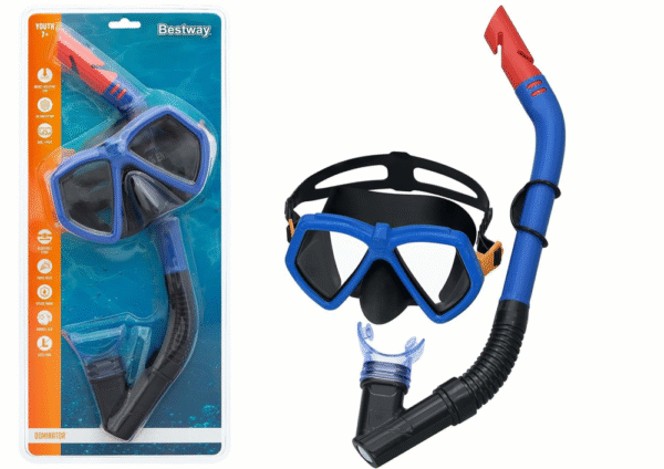 Diving Set Mask with Tube Blue 24070 - Image 2