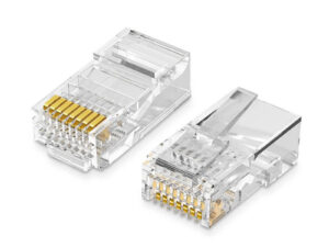MUFA RJ-45 Ugreen, "NW110"  pt. cablu UTP, Cat5/Cat5e, RJ-45 (T), plastic, 50 buc, "20331" - 6957303823314
