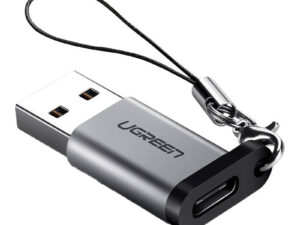 ADAPTOR Ugreen, "US276", USB Type-C(M) la USB2.0(T), incarcare max 3A, gri "50533" (timbru verde 0.08 lei)  - 6957303855339
