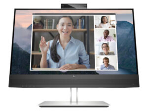 HP E24m G4 Conferencing - E-Series - LED monitor - 23.8" - 1920 x 1080 Full HD (1080p) @ 75 Hz - IPS - 300 cd/m� - 1000:1 - 5 ms - HDMI, DisplayPort, USB-C - reproduktory - st��brn� (stojan), �ern� hlava