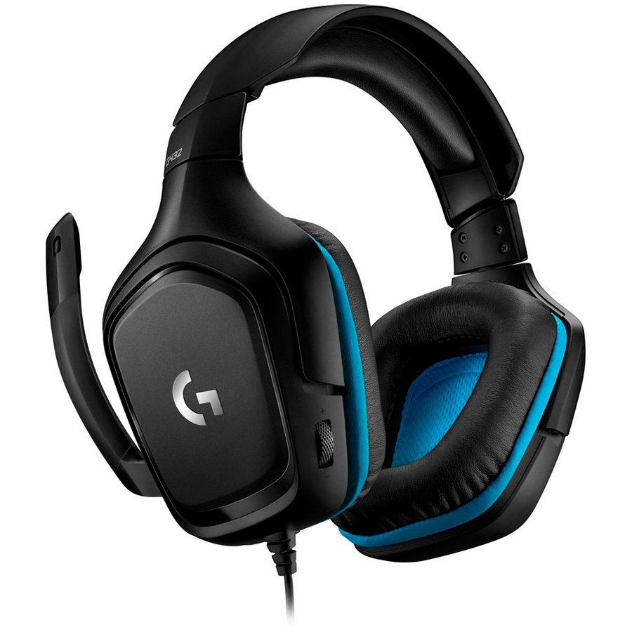 Gaming Earphone Logitech G432, Microphone, Black - Image 3