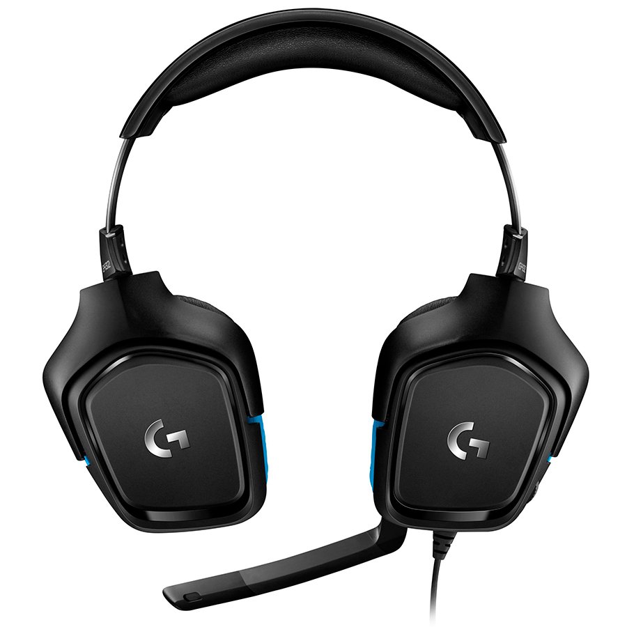 Gaming Earphone Logitech G432, Microphone, Black - Image 2