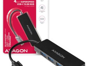 HUE-G1C Hub 4-portowy USB 3.2 Gen 1 SLIM kabel Type-C 14cm