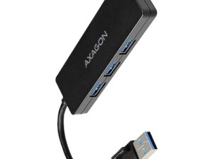 AXAGON HUE-G1A, 4x USB 3.2 Gen 1 SLIM hub, kabel Type-A 14cm napevno