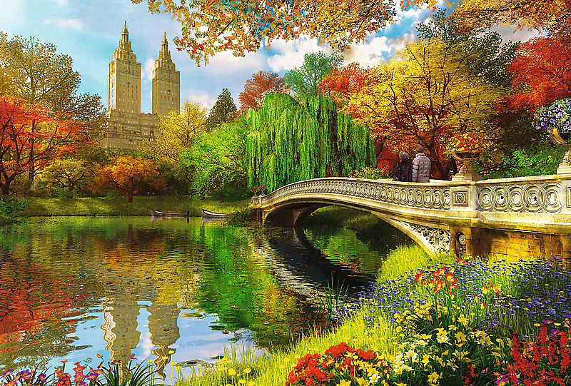TREFL wooden puzzle Central Park Manhattan New York 500+1 pcs - Image 2