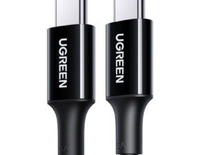 CABLU alimentare si date Ugreen, "US300", Fast Charging Data Cable pt. smartphone,USB Type-C la Type-C, 1m, negru "80371" (timbru verde 0.08 lei) - 6957303883714