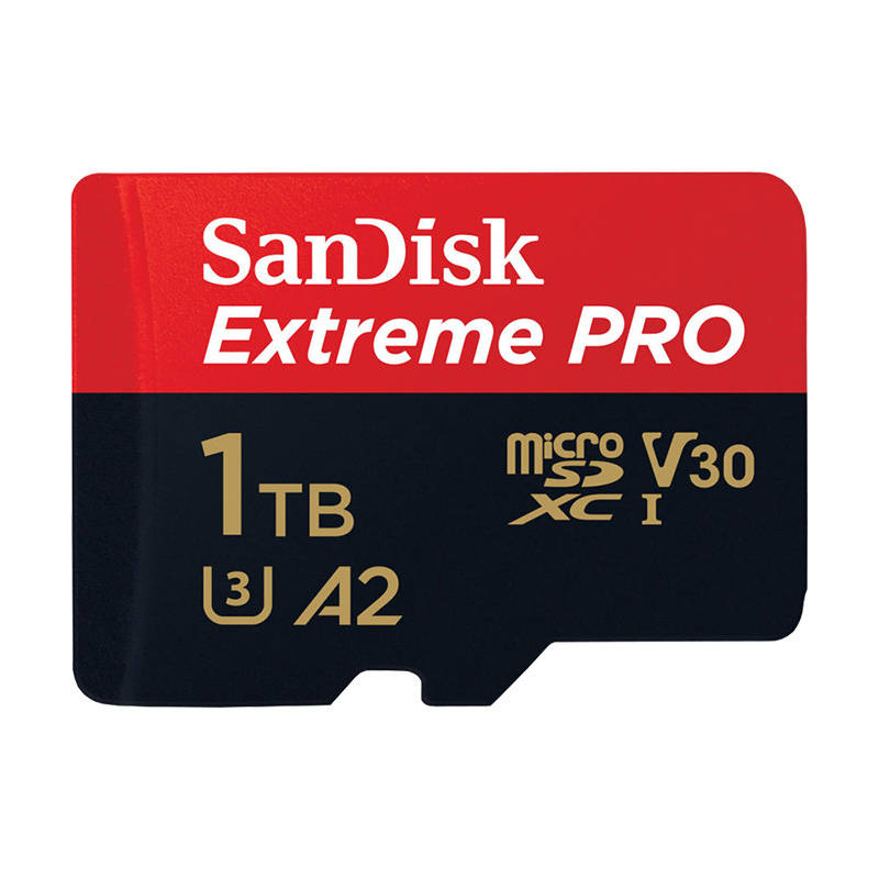 SanDisk Extreme Pro - Pam�ov� karta flash (adapt�r microSDXC na SD zahrnuto) - 1 TB - A2 / Video Class V30 / UHS-I U3 / Class10 - microSDXC UHS-I
