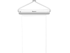 HUSA IMPERMEABILA Baseus, pentru smartphone diagonala maxima 7.2 inch, transparenta cu zip alb "FMYT000002" - 6932172610975