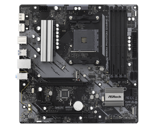 ASRock B550M Phantom Gaming 4 - motherboard - micro ATX - Socket AM4 - AMD B550 - Image 2