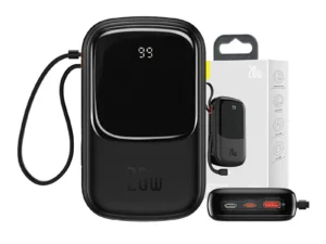 Baseus Qpow PRO Powerbank with Lightning cable USB-C / USB / 20000mAh / 20W