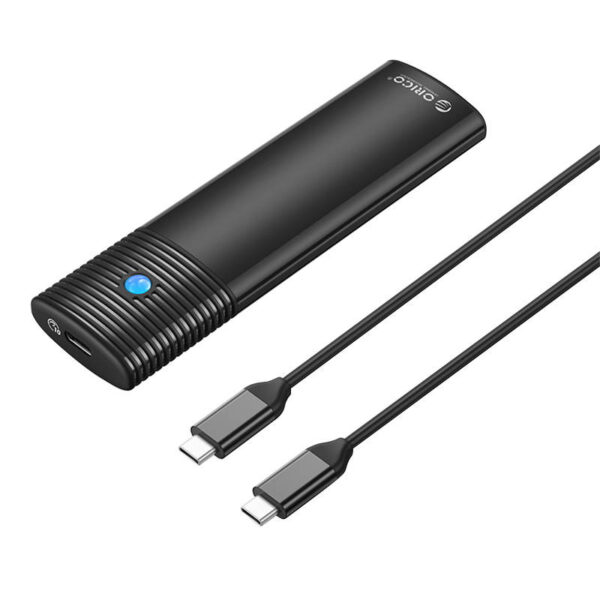 Zunanje ohišje za M.2 NVMe/SATA 2230-2280 v USB3.2 Gen2 Type-C, aluminij, črno, ORICO PWDM2-G2
