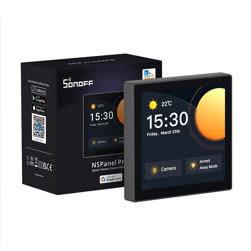 Smart Control Panel WiFi/Bluetooth/ZigBee Matter Sonoff NSPanel Pro (black) - Image 4