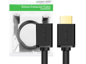 CABLU video prelungitor Ugreen, "HD107" HDMI (T) la HDMI (M), rezolutie maxima 4K UHD (3840 x 2160) la 60 Hz, conectori auriti, 3m, negru "10145" (timbru verde 0.8 lei) - 6957303811458