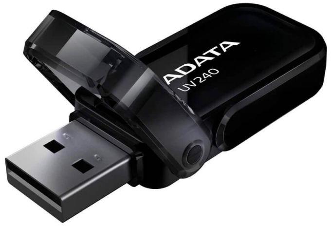 MEMORIE USB 2.0 ADATA 32 GB, cu capac, carcasa plastic, negru, "AUV240-32G-RBK" (timbru verde 0.03 lei) - Image 2