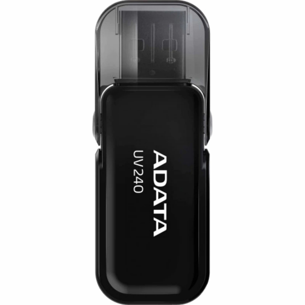 MEMORIE USB 2.0 ADATA 32 GB, cu capac, carcasa plastic, negru, "AUV240-32G-RBK" (timbru verde 0.03 lei)