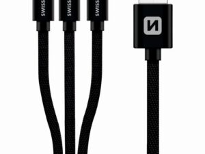Swissten Textile Universal 3in1 USB-C / Lightning Data MFI / MircoUSB Cable / 1.2m